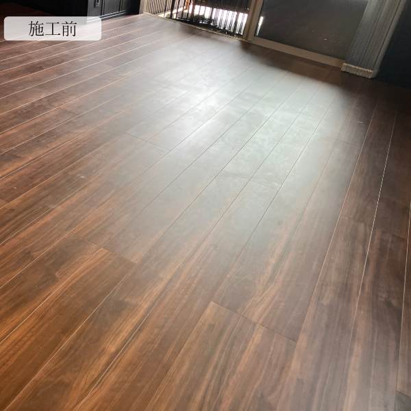 ペット(犬猫)フロアコーティング施工事例ペット宿泊可能01