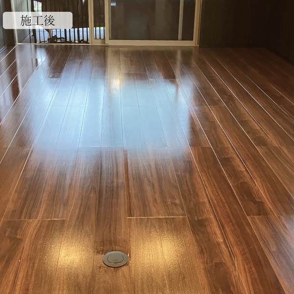 ペット(犬猫)フロアコーティング施工事例ペット宿泊可能02