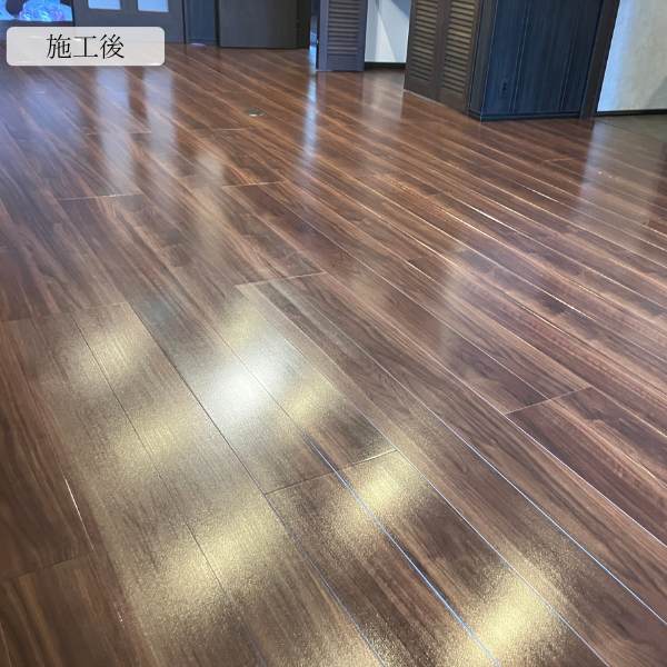 ペット(犬猫)フロアコーティング施工事例ペット宿泊可能03