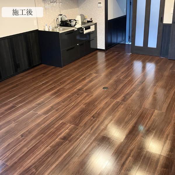 ペットと泊まれる宿に優床フロアコーティング