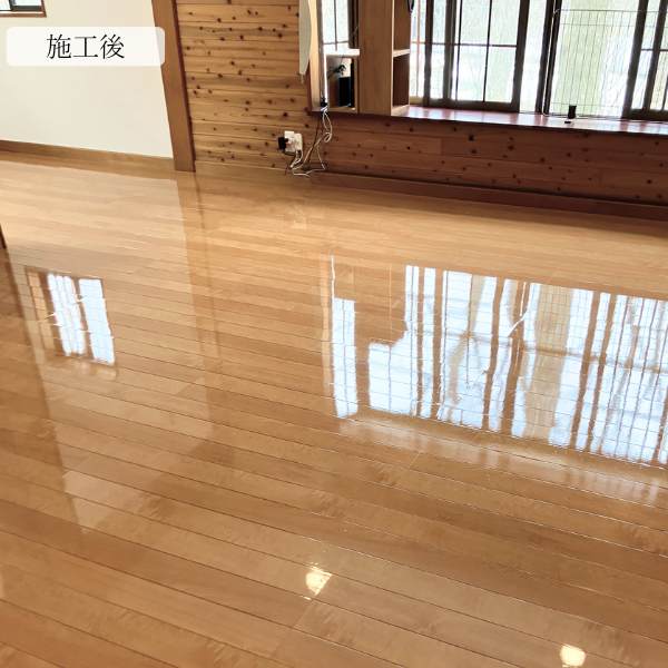 ペット(犬猫)フロアコーティング施工事例ペット宿泊可能07