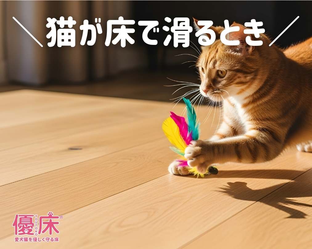 フ猫が床で滑る！フローリングで過ごす際の注意点と快適に過ごす方法